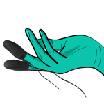 ElectraStim Explorer Silicone Noir Finger Sleeves - Image 4