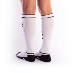 BRUTUS GAS MASK Party Socks w. Pockets White / Black - Image 2