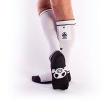 BRUTUS GAS MASK Party Socks w. Pockets White / Black - Image 4