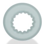 [SIL|TPR] AXIS Ribbed Cockring Clear Ice