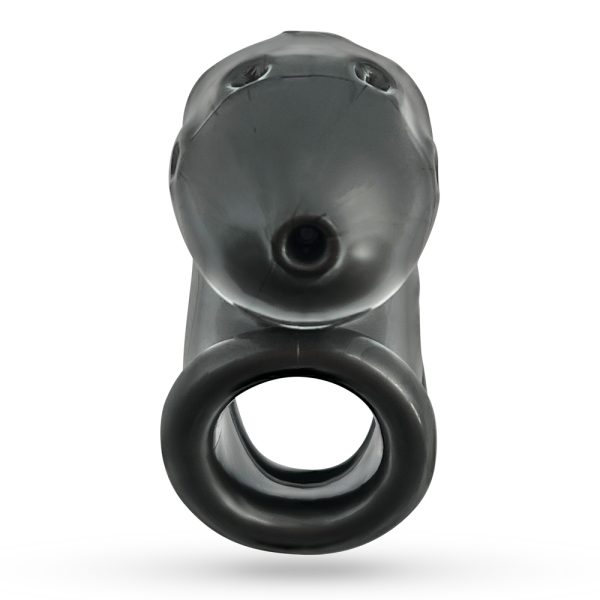 [SIL/TPR] AIRLOCK Air-Lite Vented Chastity Steel - Image 2