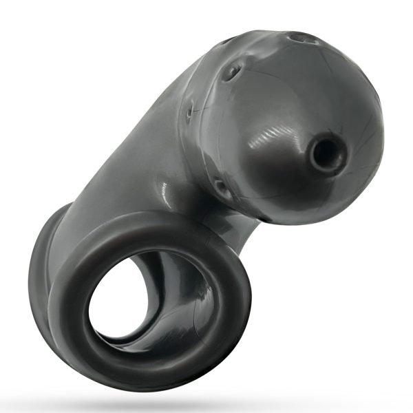 [SIL/TPR] AIRLOCK Air-Lite Vented Chastity Steel - Image 3