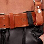 Mister B Leather Belt Stitched 5 cm - Brown 75 S - Image 5
