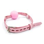 Mister B Leather Ballgag Pink S - Image 7