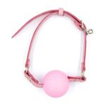 Mister B Leather Ballgag Pink S - Image 6