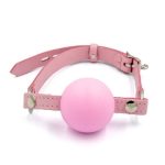 Mister B Leather Ballgag Pink S