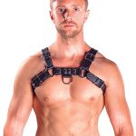 Mister B Leather Chest Harness Black-Black XS - Image 2