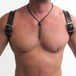 Mister B Leather Halter Harness Black Black S-M - Image 2