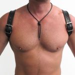 Mister B Leather Halter Harness Black Black S-M