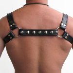 Mister B Leather Halter Harness Black Black S-M - Image 3