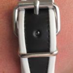 Mister B Leather Halter Harness Black-White S-M - Image 4