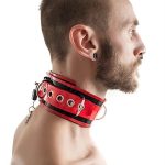 Mister B Rubber Halsband Sluitbaar - Rood Zwart - Image 2