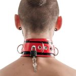 Mister B Rubber Halsband Sluitbaar - Rood Zwart - Image 3